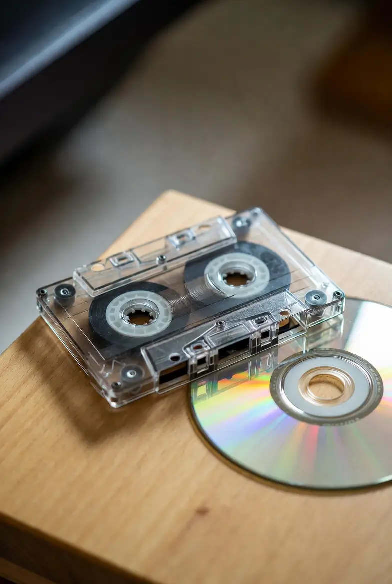 Evolutie van cassette naar cd