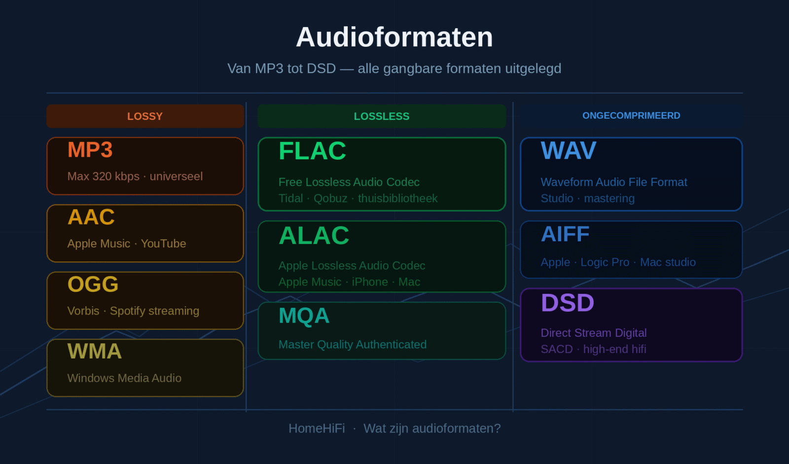 Wat zijn audioformaten?